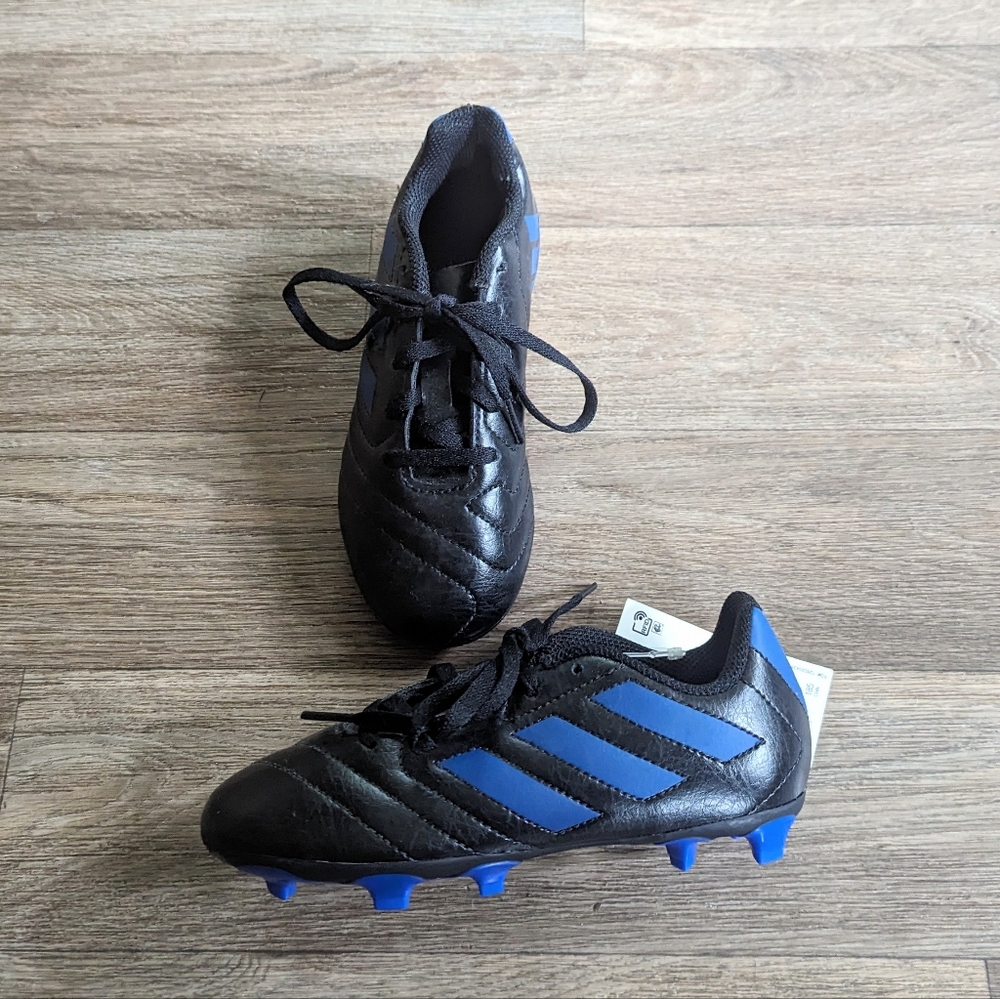Adidas Kids Youth Blue Black Soccer Baseball Cleats Size 12
